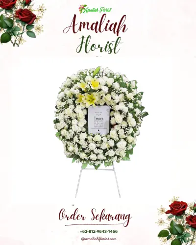 Krans Bunga Duka Cita di Gusung