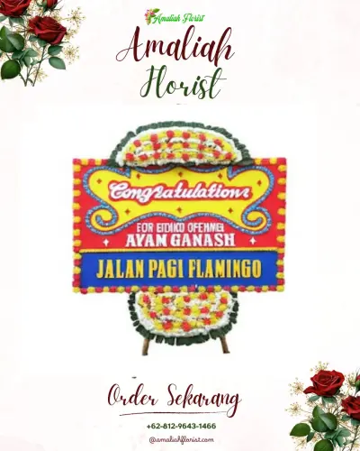 Bunga Papan Congratulation di Gusung